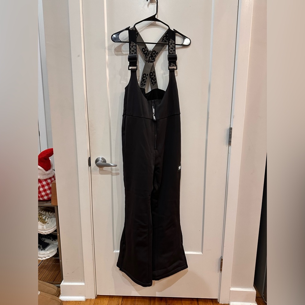ASOS Black Ski Overalls with Logo Detail